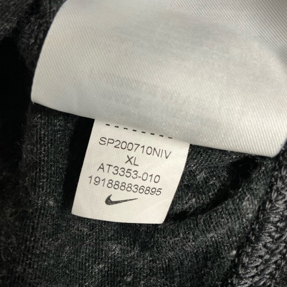 Nike  Girl Charcoal Zip-Up Hoodie - Picture 8 of 9